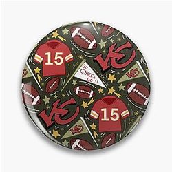 Patrick Mahomes Chiefs Pin (Khaki Green)