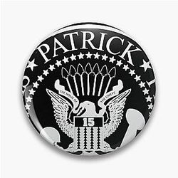 Patrick Mahomes Ramones Tribute Super Bowl LV Lineup Pin