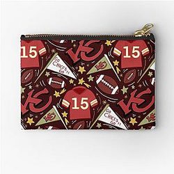 Patrick Mahomes Chiefs Zipper Pouch (dark red)