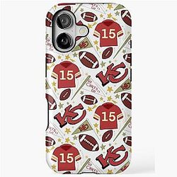 Patrick Mahomes Chiefs iPhone Tough Case (White)