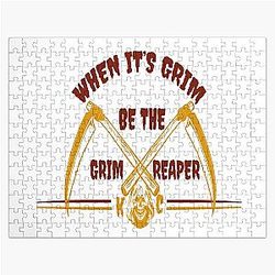 When It's Grim by the Grim Reaper Patrick Mahomes Jigsaw Puzzle