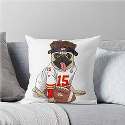 Patrick Mahomes Chiefs Football Throw Pillow