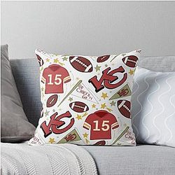 Patrick Mahomes Chiefs Throw Pillow