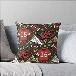 Patrick Mahomes Chiefs Throw Pillow