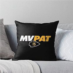 Patrick Mahomes MVP Classic T-Shirt Throw Pillow