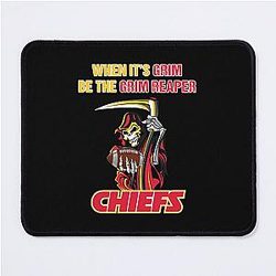 When Its Grim Be the Grim Reaper Patrick Mahomes KC Chiefs Mouse Pad