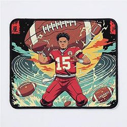 Patrick Mahomes Samurai Mouse Pad