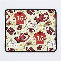 Patrick Mahomes Chiefs Mouse Pad (Light Gold)