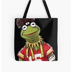 Patrick Mahomes Kermit Meme Tote Bag