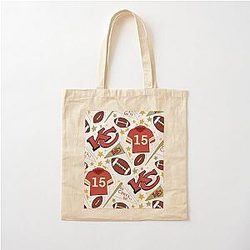 Patrick Mahomes Chiefs Cotton Tote Bag