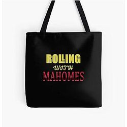 Rolling with Patrick Mahomes All Over Print Tote Bag