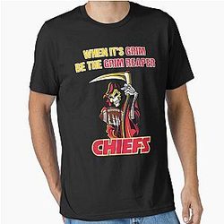 When it's grim be the Grim Reaper Patrick Mahomes KC Chiefs Essential T-Shirt