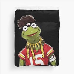 Patrick Mahomes Meme Duvet Cover