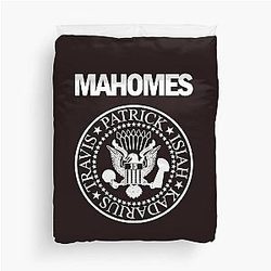 Patrick Mahomes Ramones Duvet Cover
