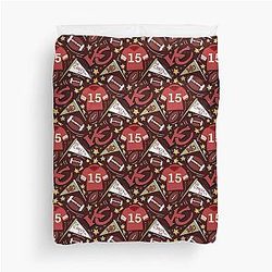 Patrick Mahomes Chiefs Duvet Cover (Dark Red)