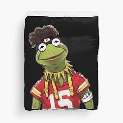 Patrick Mahomes Meme Duvet Cover