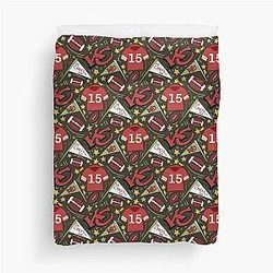 Patrick Mahomes Chiefs Pattern Duvet Cover