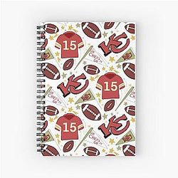 Patrick Mahomes Chiefs Spiral Notebook