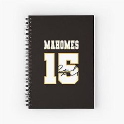 Patrick Mahomes Chiefs Spiral Notebook