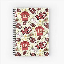 Patrick Mahomes Chiefs Spiral Notebook