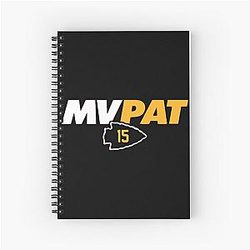 Patrick Mahomes MVP Spiral Notebook