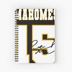 Patrick Mahomes Chiefs Spiral Notebook
