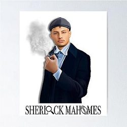 Patrick Mahomes Sherlock Mahomes Poster