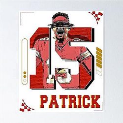 Patrick Mahomes Football Player Poster