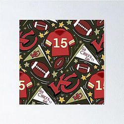 Patrick Mahomes Chiefs Poster (Khaki Green)