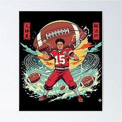 Patrick Mahomes the Samurai Poster