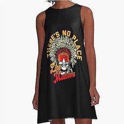 No Place Like Mahomes Patrick Mahomes Kansas City Chiefs Inspired A Line Dress