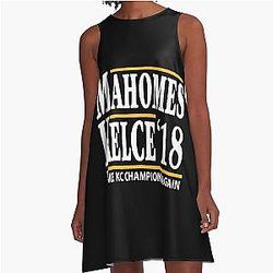 Patrick Mahomes Travis Kelce Kansas City Chiefs 2018 Essential A-Line Dress