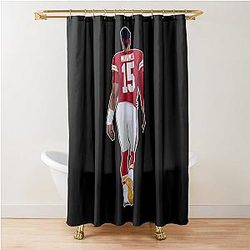 Patrick Mahomes Takes The Field Shower Curtain