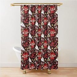 Patrick Mahomes Chiefs Shower Curtain