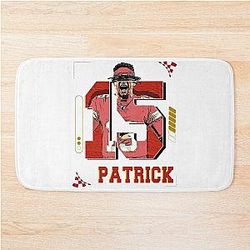 Patrick Mahomes Bath Mat 
-or-
Patrick Mahomes Football Bath Mat