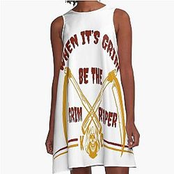 When Its Grim Be Patrick Mahomes A-Line Dress