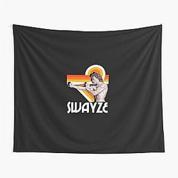 Patrick Swayze Shirtless Bod Fanart Tribute Tapestry