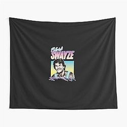 Patrick Swayze Retro 90s Fanart Design Tapestry