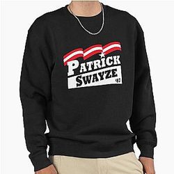 Patrick Swayze In 87 Pullover Sweatshirt