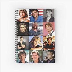Patrick Swayze Photo Collage Notebook