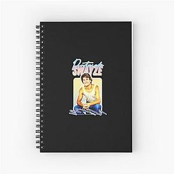 Patrick Swayze 90s Style Retro Graphic Design Notebook