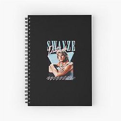 Patrick Swayze 90s Styled Retro Graphic Design Spiral Notebook