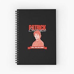 Patrick Swayze Retro Spiral Notebook
