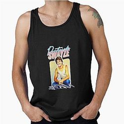 Patrick Swayze 90s Styled Retro Graphic Design Tank Top