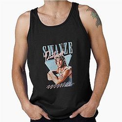 Patrick Swayze 90s Styled Retro Graphic Design Tank Top