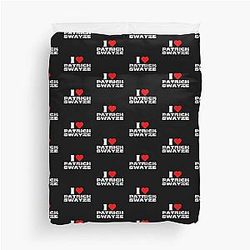 I Love Patrick Swayze Duvet Cover
