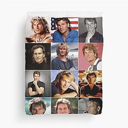 Patrick Swayze Collage Duvet Cover