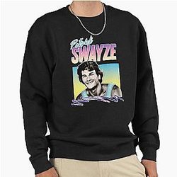 Patrick Swayze Retro STyled Fanart Design Pullover Sweatshirt