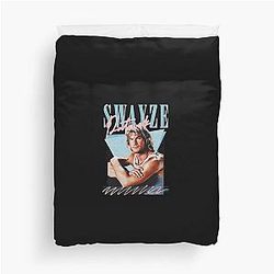 Patrick Swayze 90s Styled Retro Graphic Design Duvet Cover