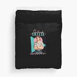 Patrick Swayze Retro Style Fan Art Duvet Cover